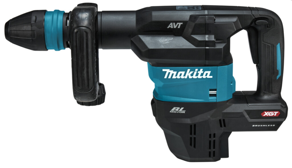 HM001GZ04 Makita 40V Max Breekhamer Zonder accu's en lader, in koffer met AWS zender
