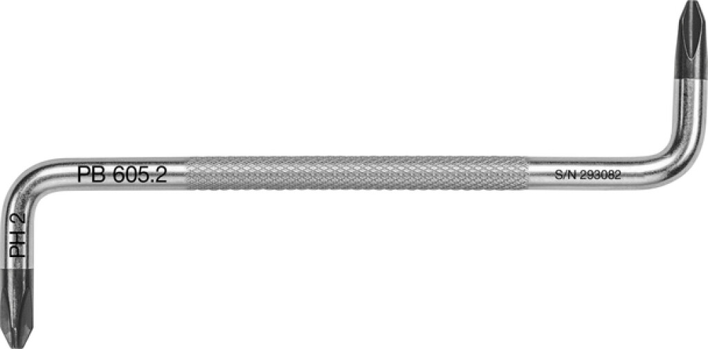 PB 605.2 PB SWISS TOOLS Haakse schroevendraaier Phillips PH2x125mm