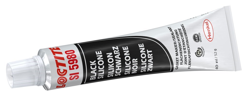 SI 5980 LOCTITE Vlakkenafdichting, Premium High Performance Silicone Black (vh LOCTITE 5980)(Blister), 40ml.