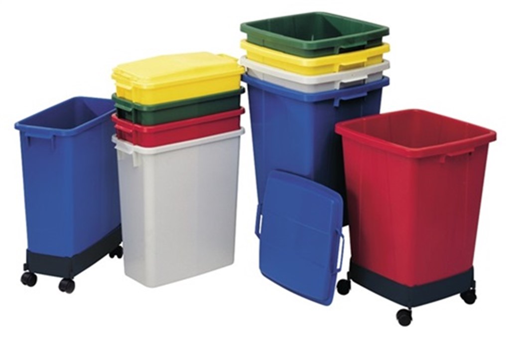 Afval- en recyclingcontainer 90 l H600xB485xD510mm