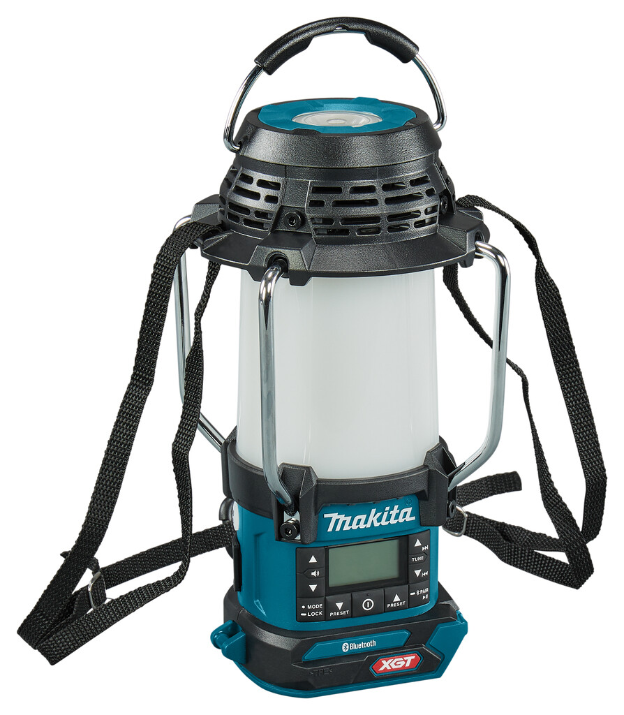 MR010GZ Makita 40V Max Camping lamp met FM radio en Bluetooth Zonder accu's en lader, in doos