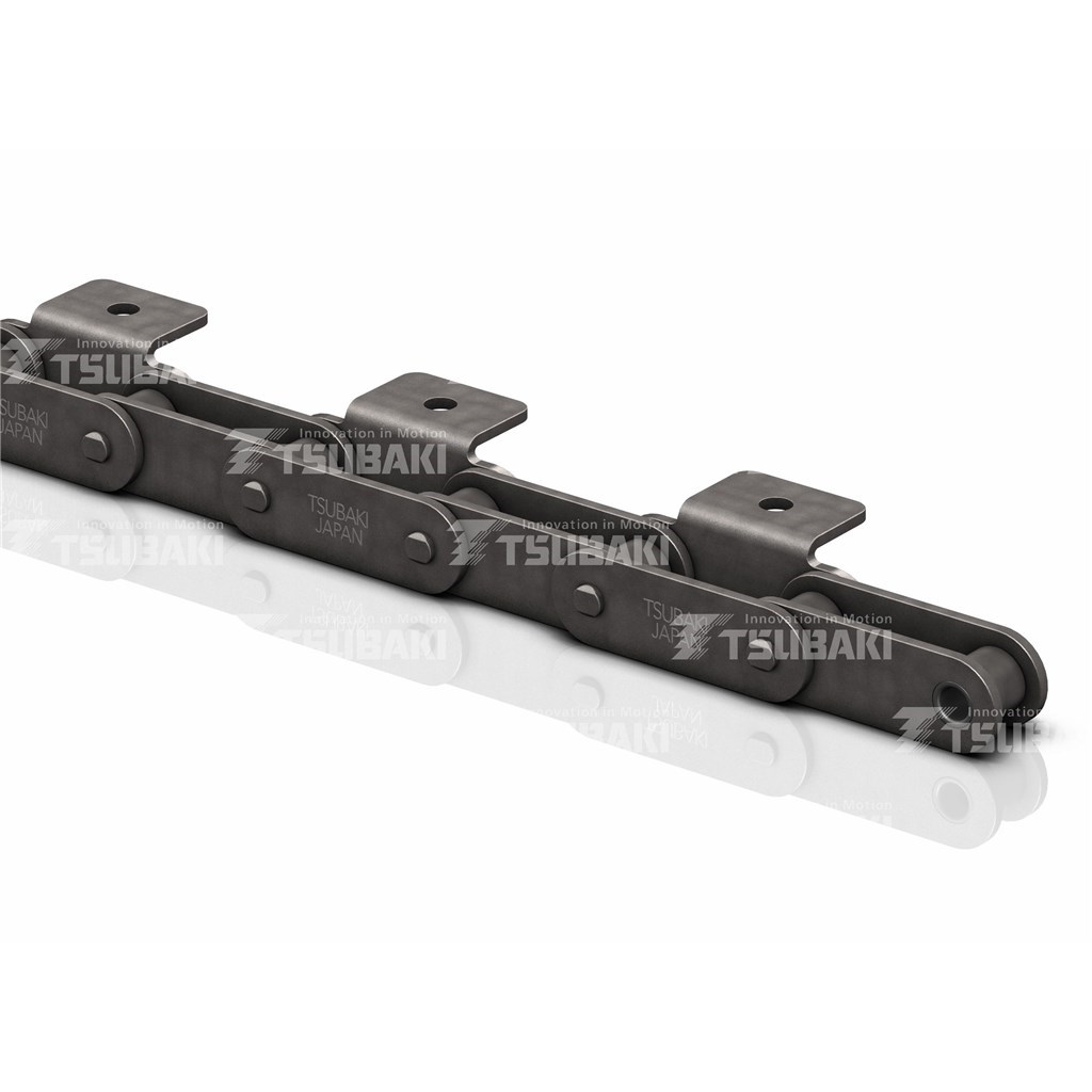 Transportketting RF2080-R, elke schakel voorzien van een A1-meenemer gat diameter 6,8 mm
