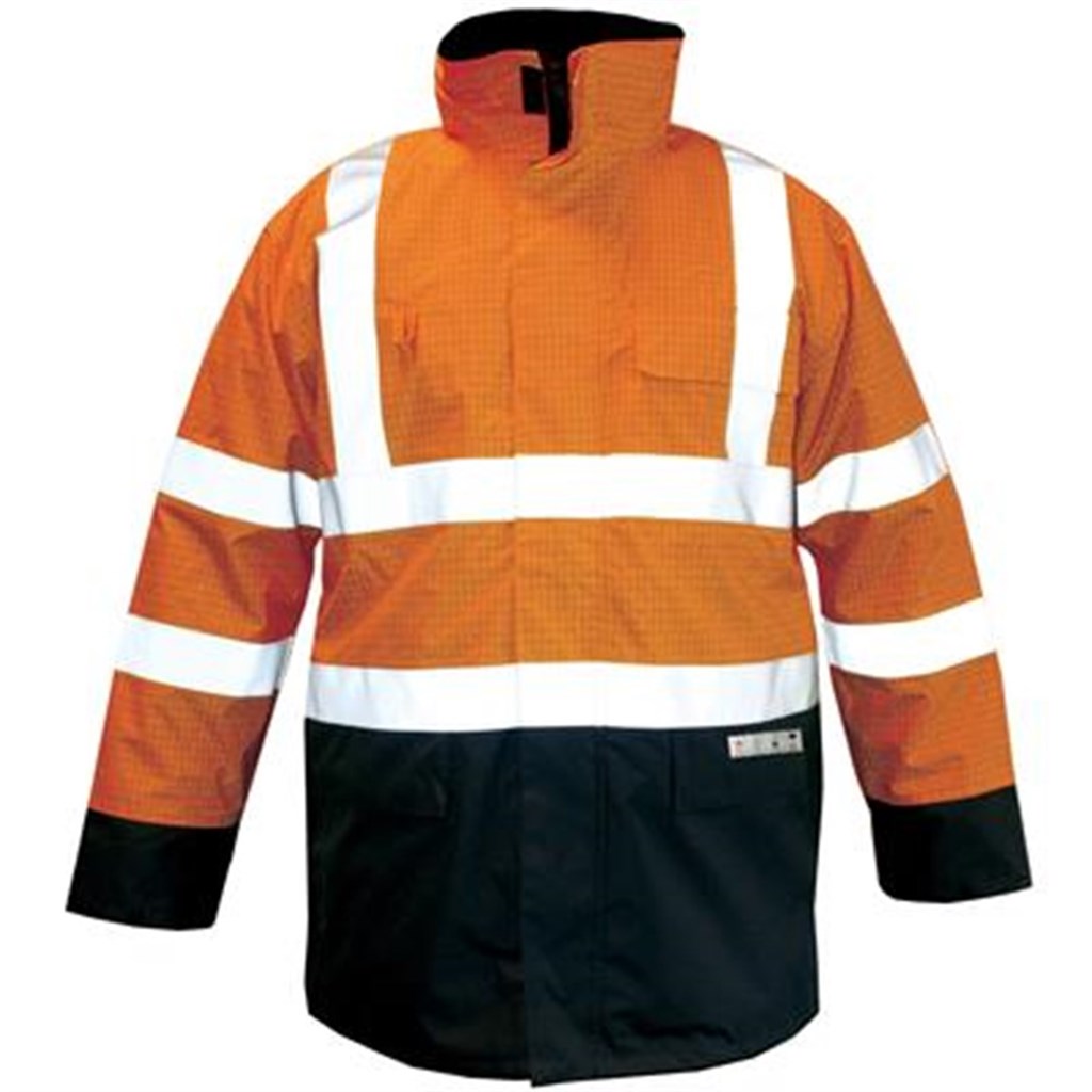 M-Wear parka FR-AST 2664 oranje/blauw, maat XL