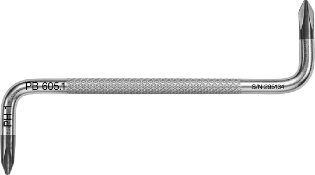 PB 605.1 PB SWISS TOOLS Haakse schroevendraaier Phillips PH1x100mm
