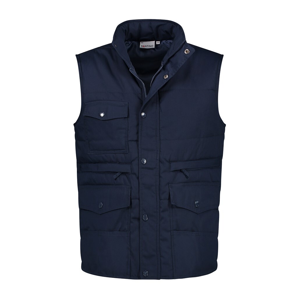 Bob M SANTINO Basic Line Bodywarmer Real Navy mt.M (Unisex, Regular Fit)