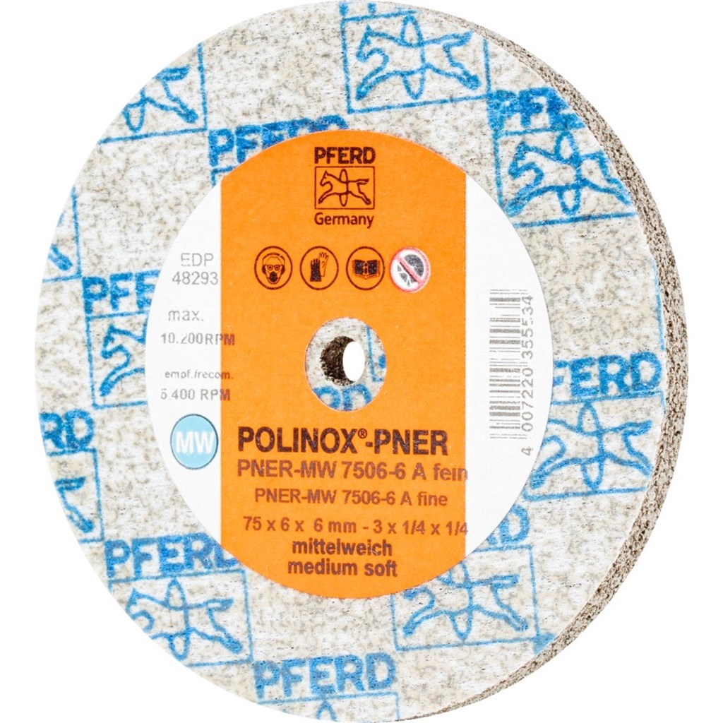POLINOX-vliesslijpwiel PNER-MW 7506-6 A F