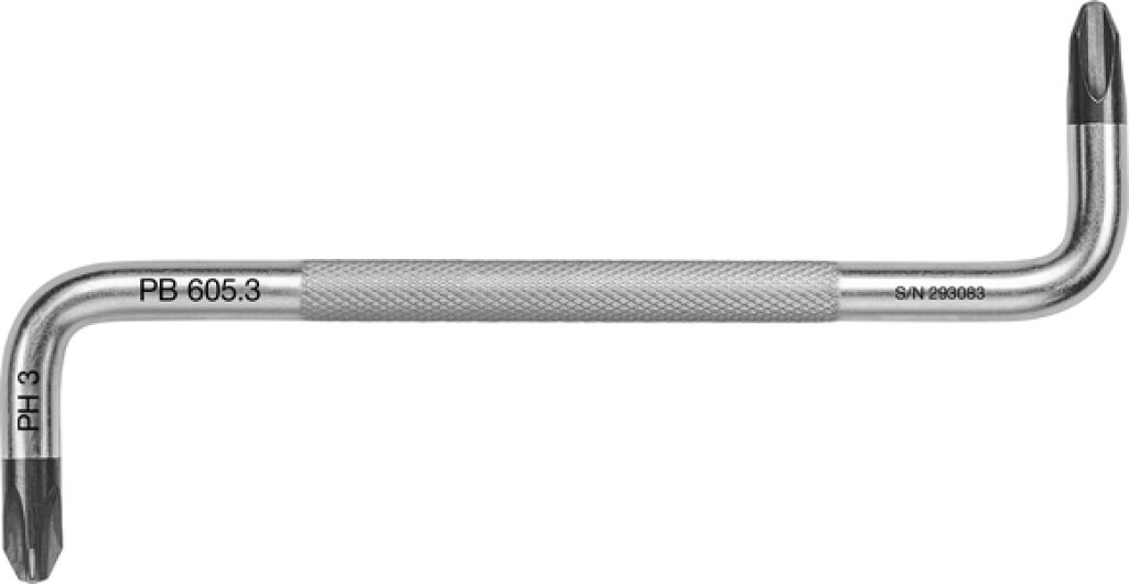 PB 605.3 PB SWISS TOOLS Haakse schroevendraaier Phillips PH3x150mm