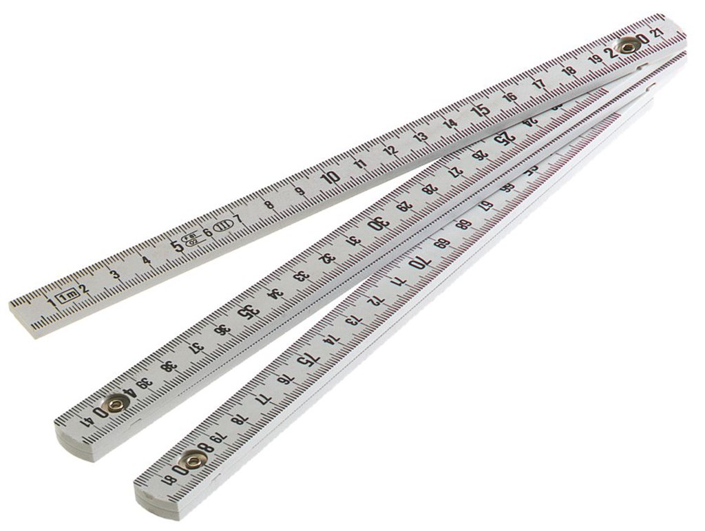 DELA.401.00 FACOM Duimstok van kunststof Klasse III 2 meter - 10 delen