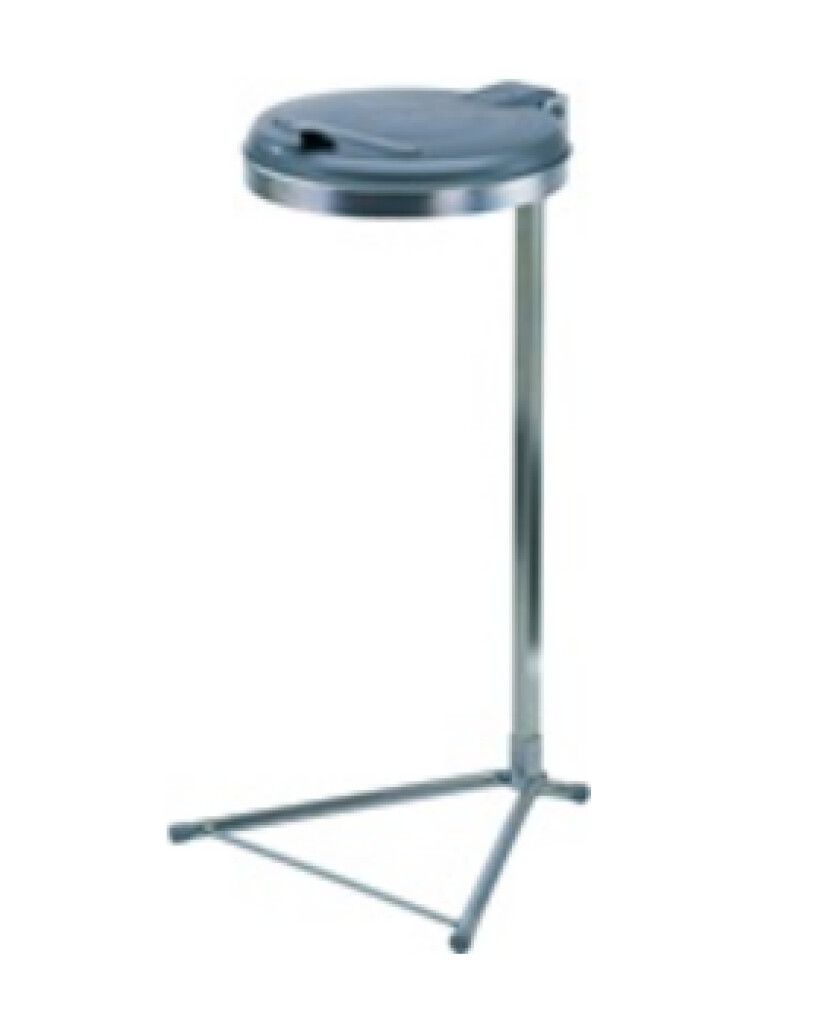 Afvalzakhouder v.120L 980x500x530mm ku. deksel zwart