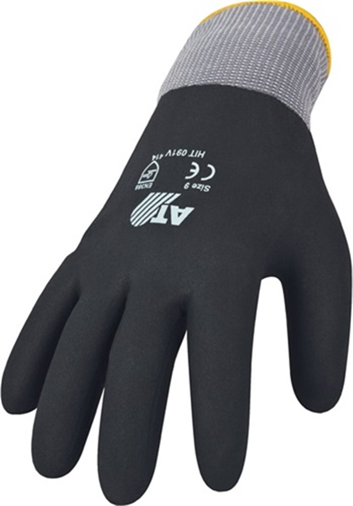 Handschoen Hit Flex V maat 9 zwart EN 388 PSA-categorie II