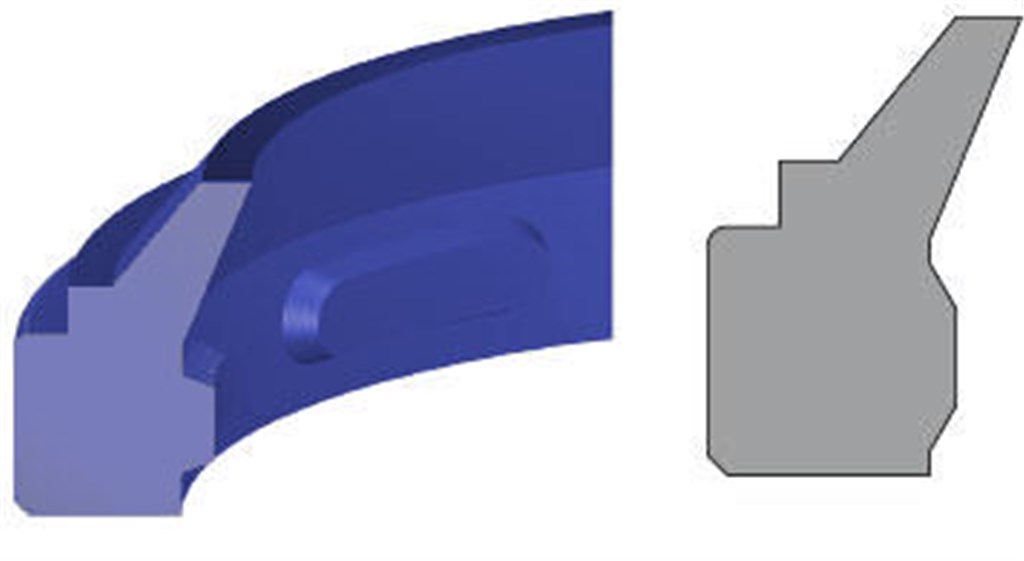 WS-11 16x24x4x7 Afstrijker PU blauw