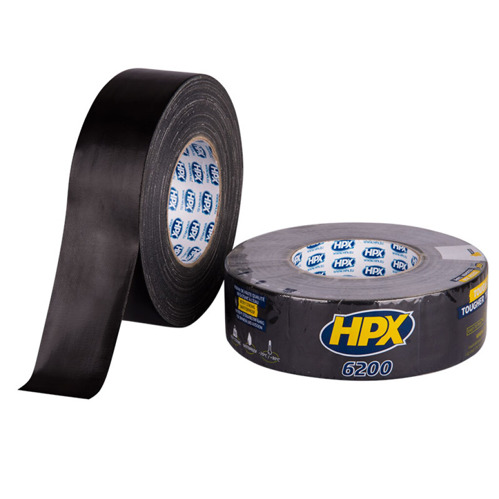 CB7550 HPX Repair tape 6200 Pantsertape zwart 75mmx50m
