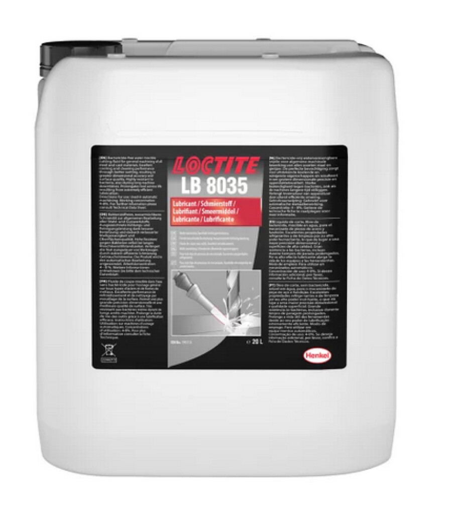 LB 8035 Loctite Koelsmeermiddel , Water-miscible bactericide-free cutting fluid (vh Loctite 8035), 5ltr.