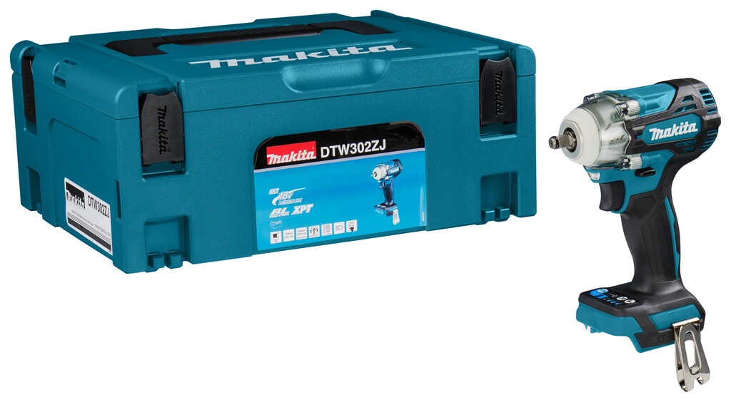 DTW302ZJ Makita 18V Slagmoersleutel Zonder accu's en lader, in Mbox