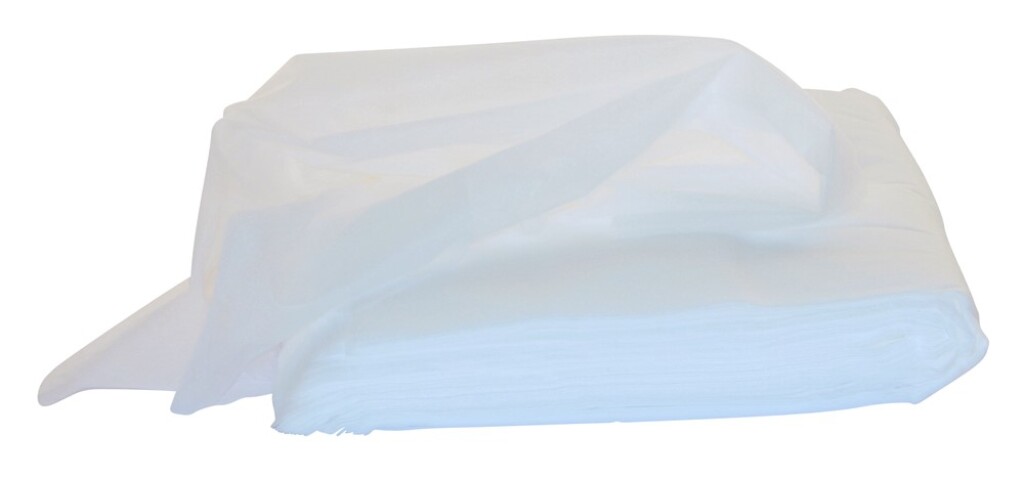 Stofwisdoek polypropyleen wit 20 grams 25x40cm 10x100 st. (DS1000)
