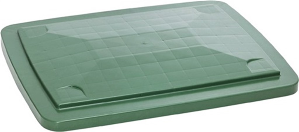CRAEMER Deksel  hogedruk-polyethyleen L945xB725mm groen voor transportbak 400 l