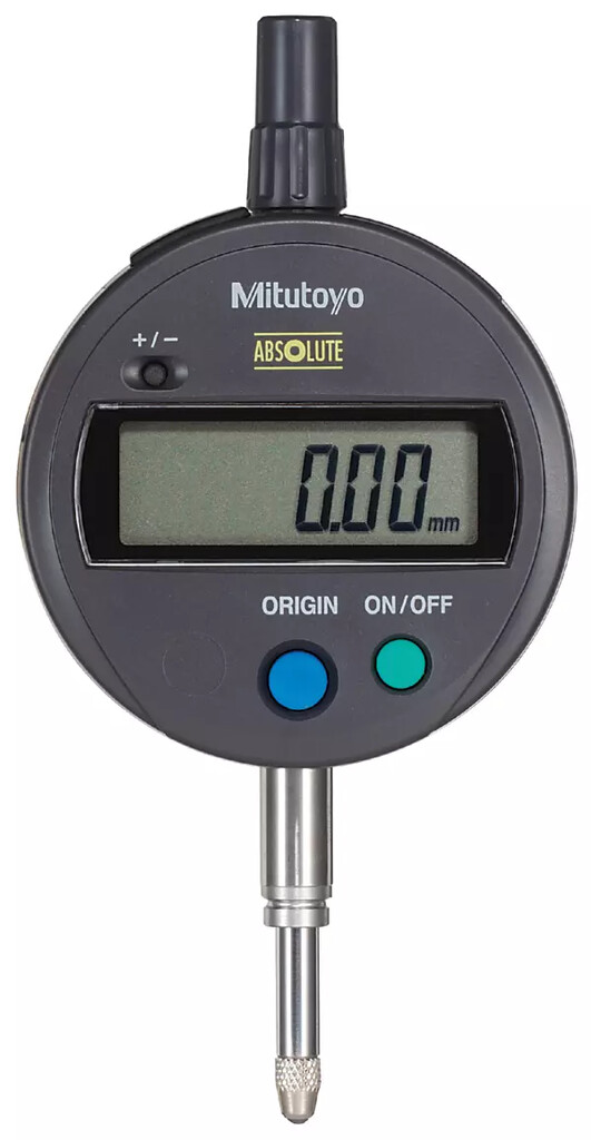 543-781B-10 Mitutoyo ID-S1012XB2 Digitale meetklok IP42 ID-C 12,7mm/0,01mm, met vasthoud functie, vlakke achterwand