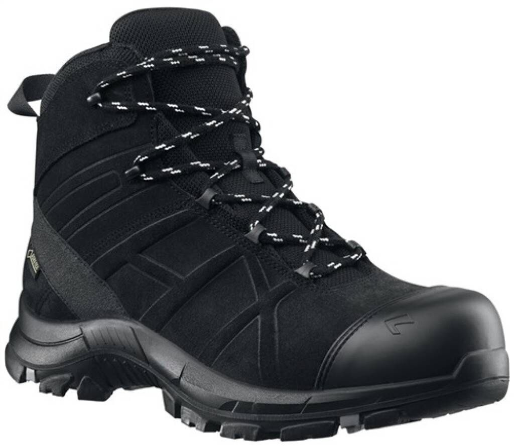 610022 Black Eagle Safety 53 MID mt.8 (42) HAIX S3 Veiligheidschoen halfhoog nubuckleer zwart