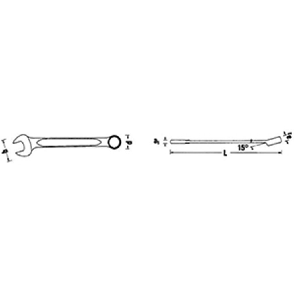 13-22 Stahlwille Steekringsleutel open-box 22 mm