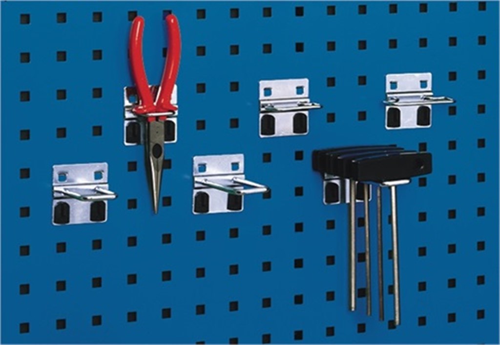 BOTT U-houder  verzinkt B60xD20mm passend voor geperforeerde platen 5st./zak