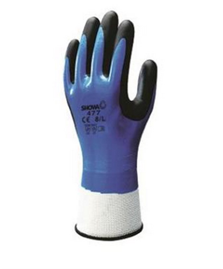 Showa handschoen 477 Insulated blauw/zwart, maat 10/2XL