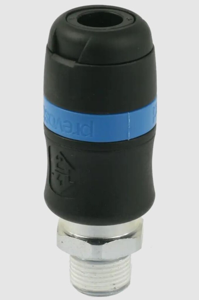 ISG06.1153 Prevost Veiligheidskoppeling grip blauw R 1/2 bu (ISO6150B profiel)