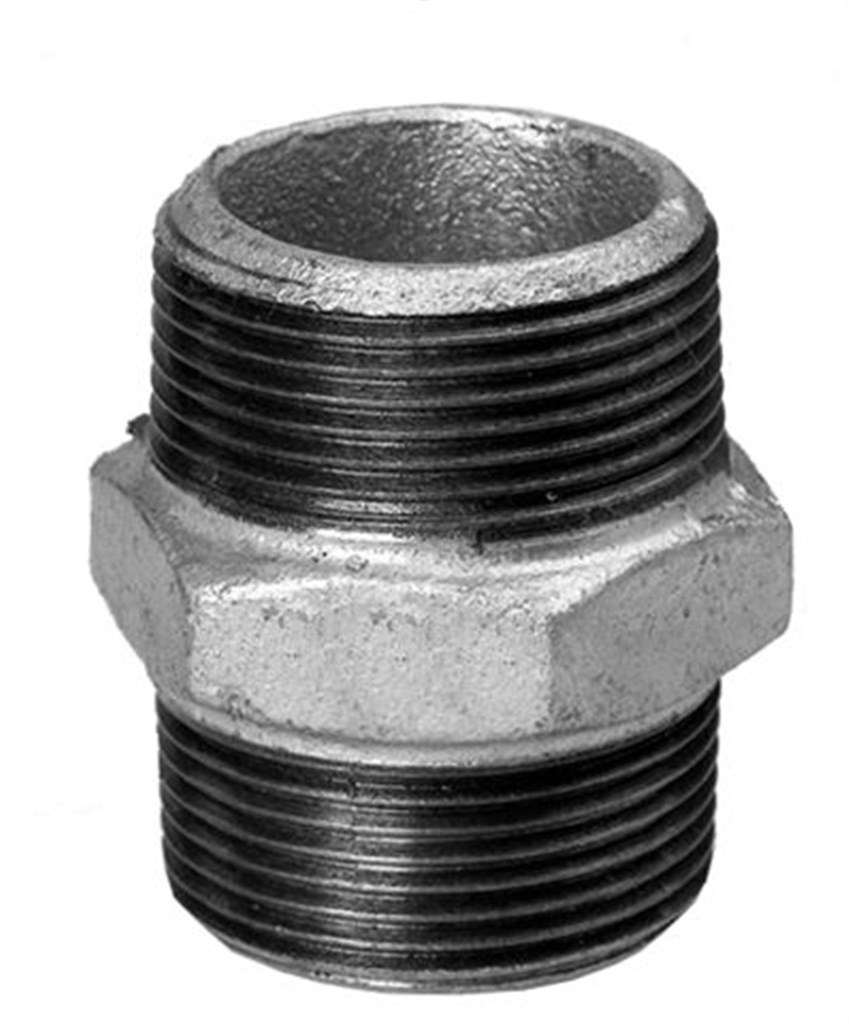 Fig. 280 - 2" (bu) Dubbele nippel gietijzer zwart DN50