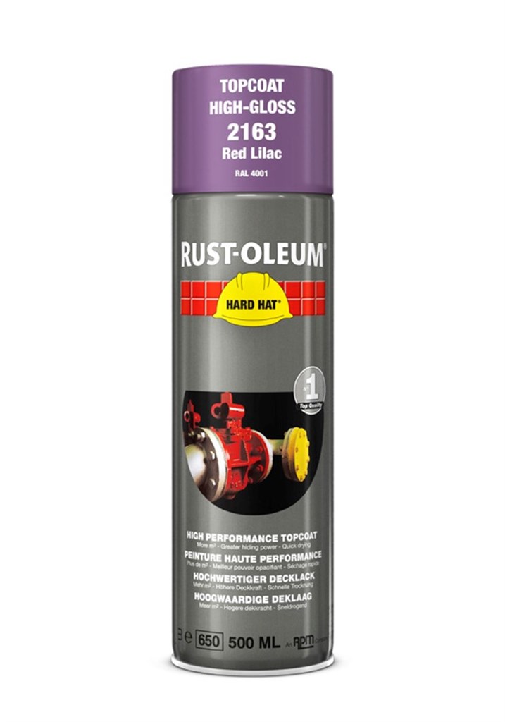 2163 Rust-Oleum Hard Hat deklaag roodlila (RAL4001) Spuitbus 500ml