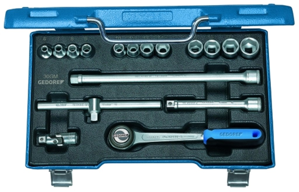 Dopsleutelset 3/8'' 17delig 30 GMU / D 30 GMU