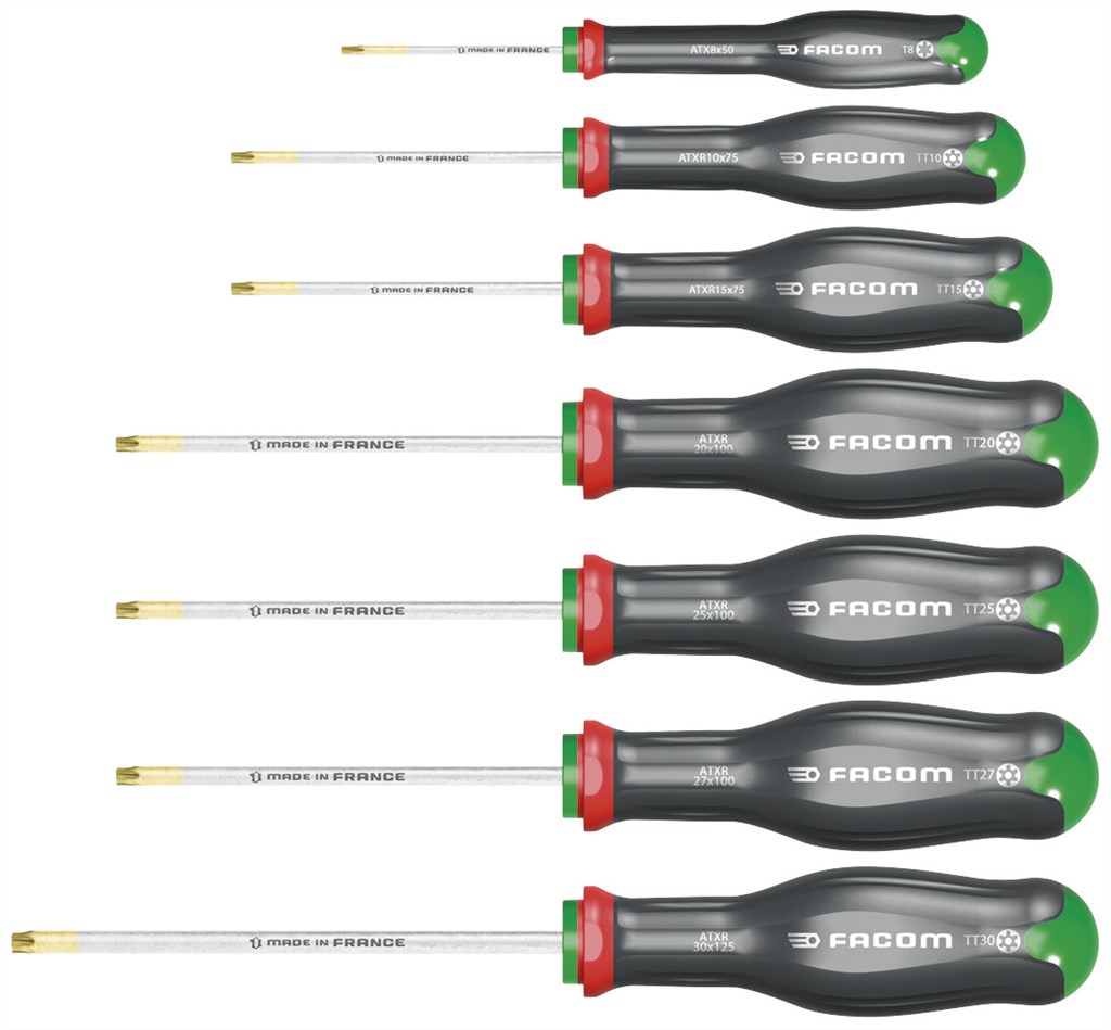 ATXR.J7PB Facom protwist® schroevendraaierset voor resistorx® schroeven, 7-delig