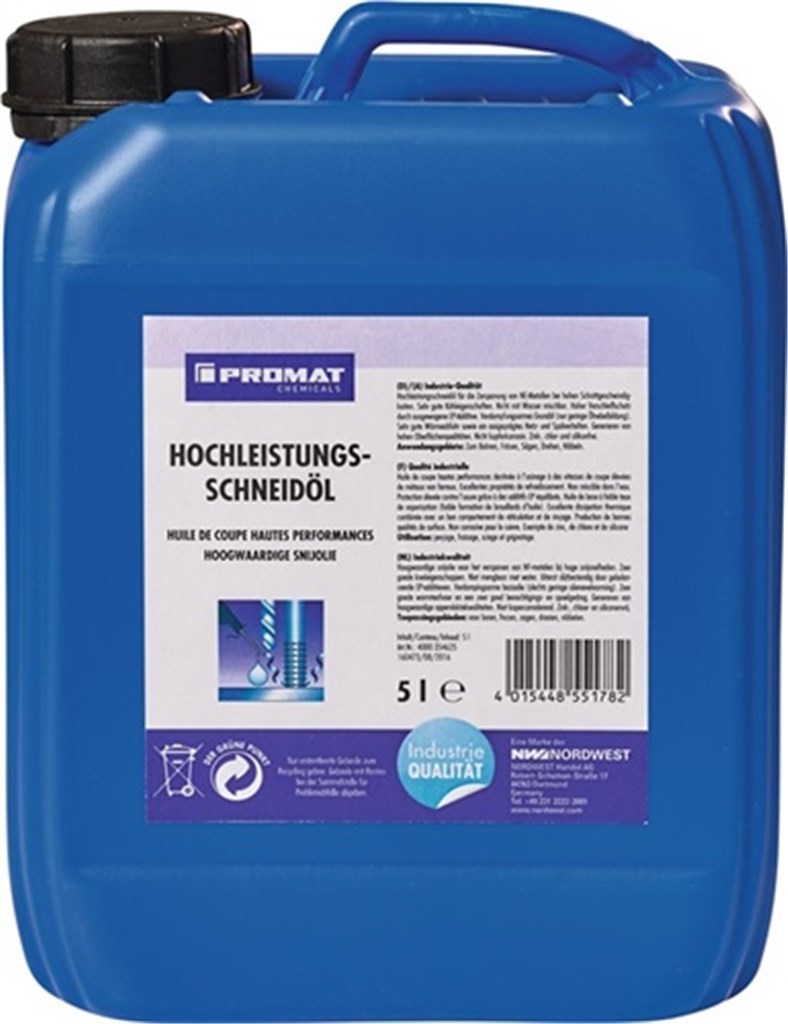 PROMAT High performance snijolie 5 l geel Vloeistofvat