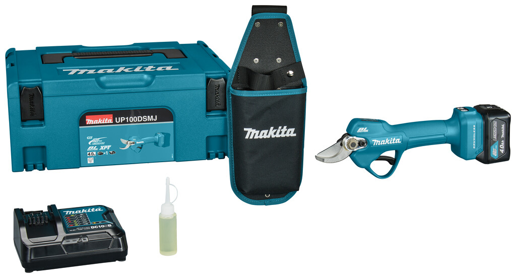UP100DSMJ Makita CXT 12V Max Snoeischaar 4,0 Ah accu (1 st), lader, in doos