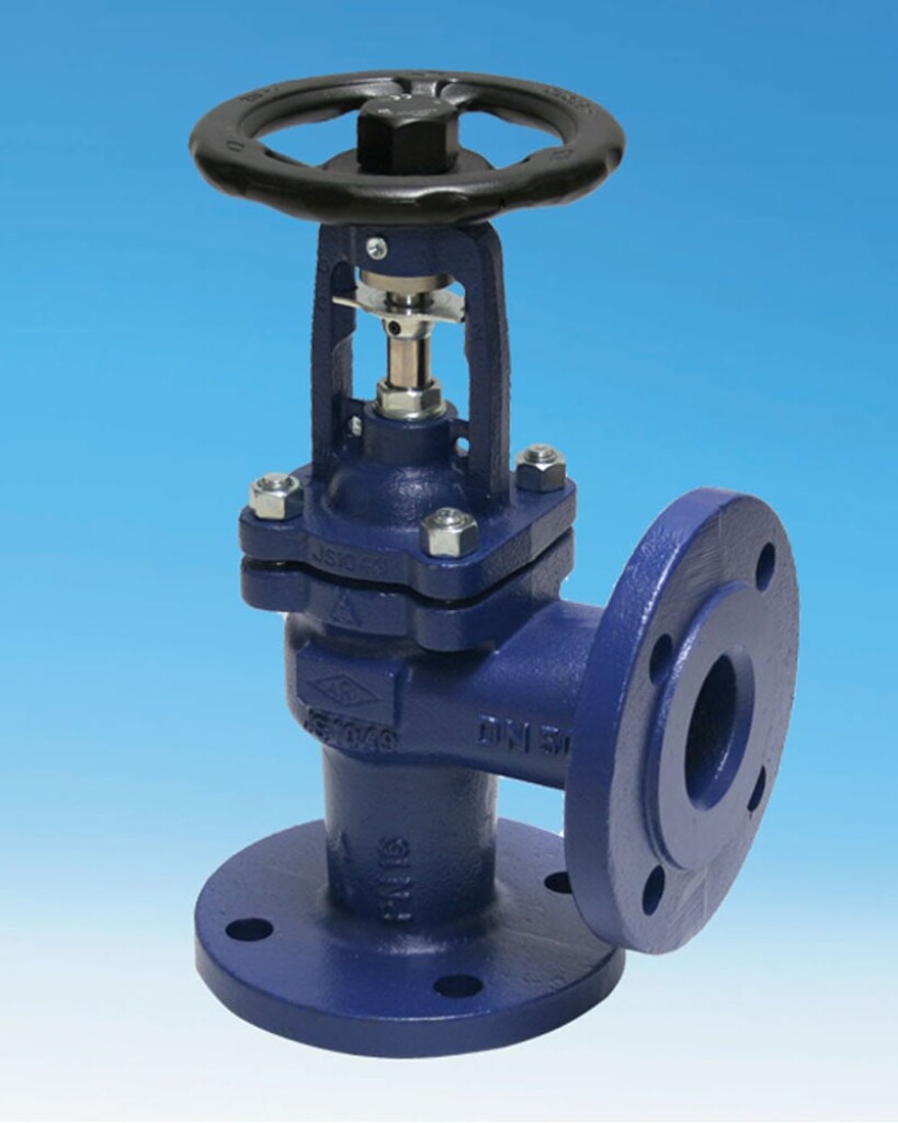 Premium 12.047 DN25 PN16 ARI Haakse balgafsluiter gietijzer/RVS 300°C