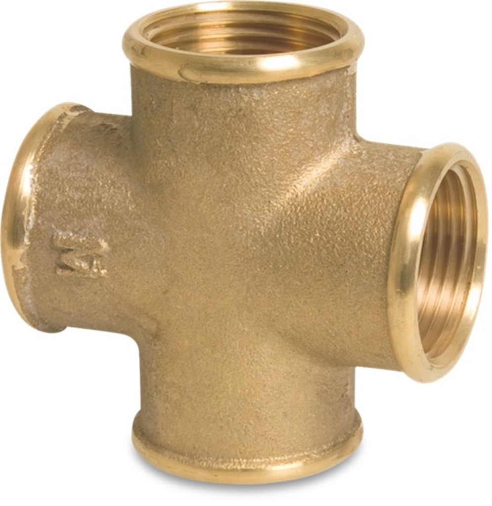 Nr. 180 Kruisstuk messing 1/2" bi