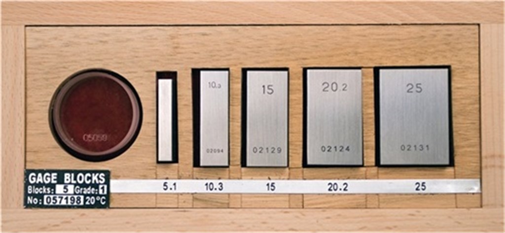 4000851635 PROMAT Paralleleindmatenset Tolerantieklasse 1 5 delig staal 5-delig v.schroefmaten