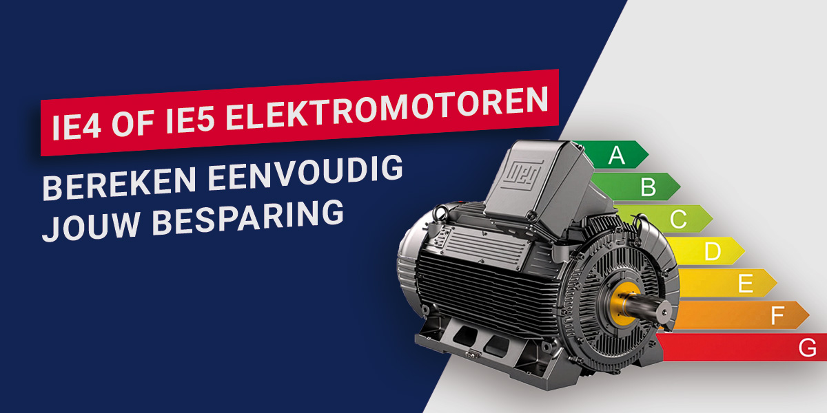 Hoeveel kun je besparen met een IE4- of IE5-motor? Bereken het direct