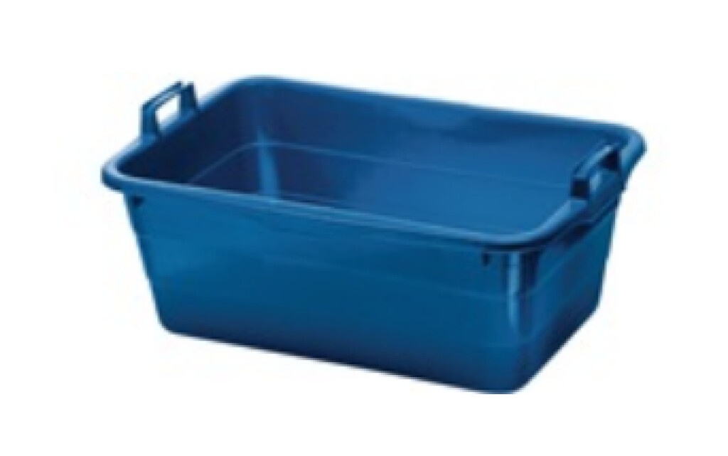 Kuip PE blauw 800x535x300mm