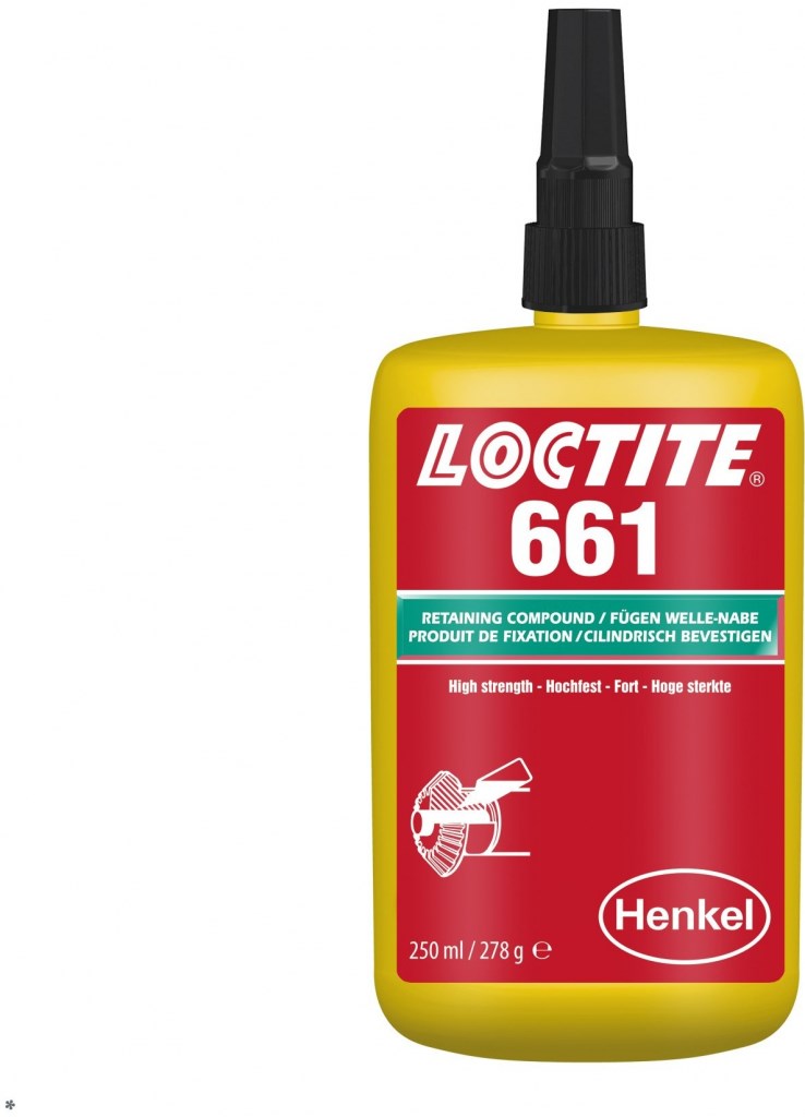 661 Loctite High Strength Retainer , lage viscositeit, 250ml.