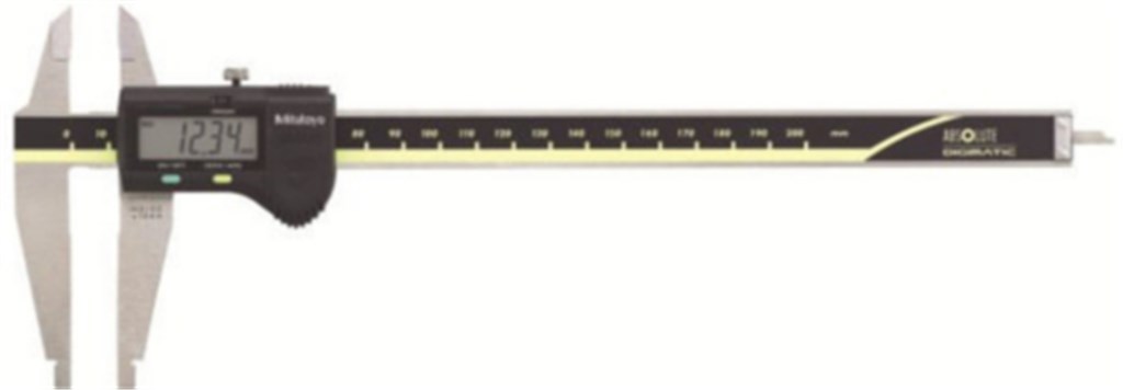 551-206-10 Mitutoyo CDN-75C Digitale schuifmaat Metrisch 0-750mm/0,01mm werkplaatsuitvoering met afgeronde en standaard meetbekken en data uitgang