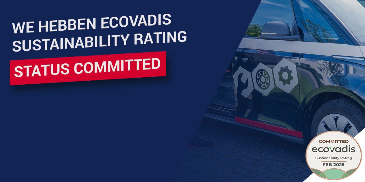 We hebben EcoVadis sustainability rating, status Committed