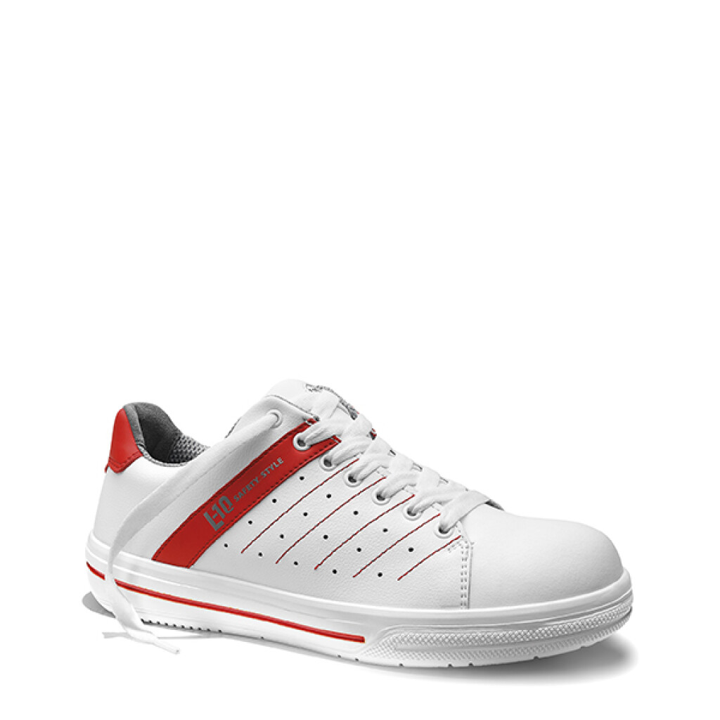 NORRIS white-red Low ESD O1 mt.39 Elten Beroepsschoen laag Wit /rood