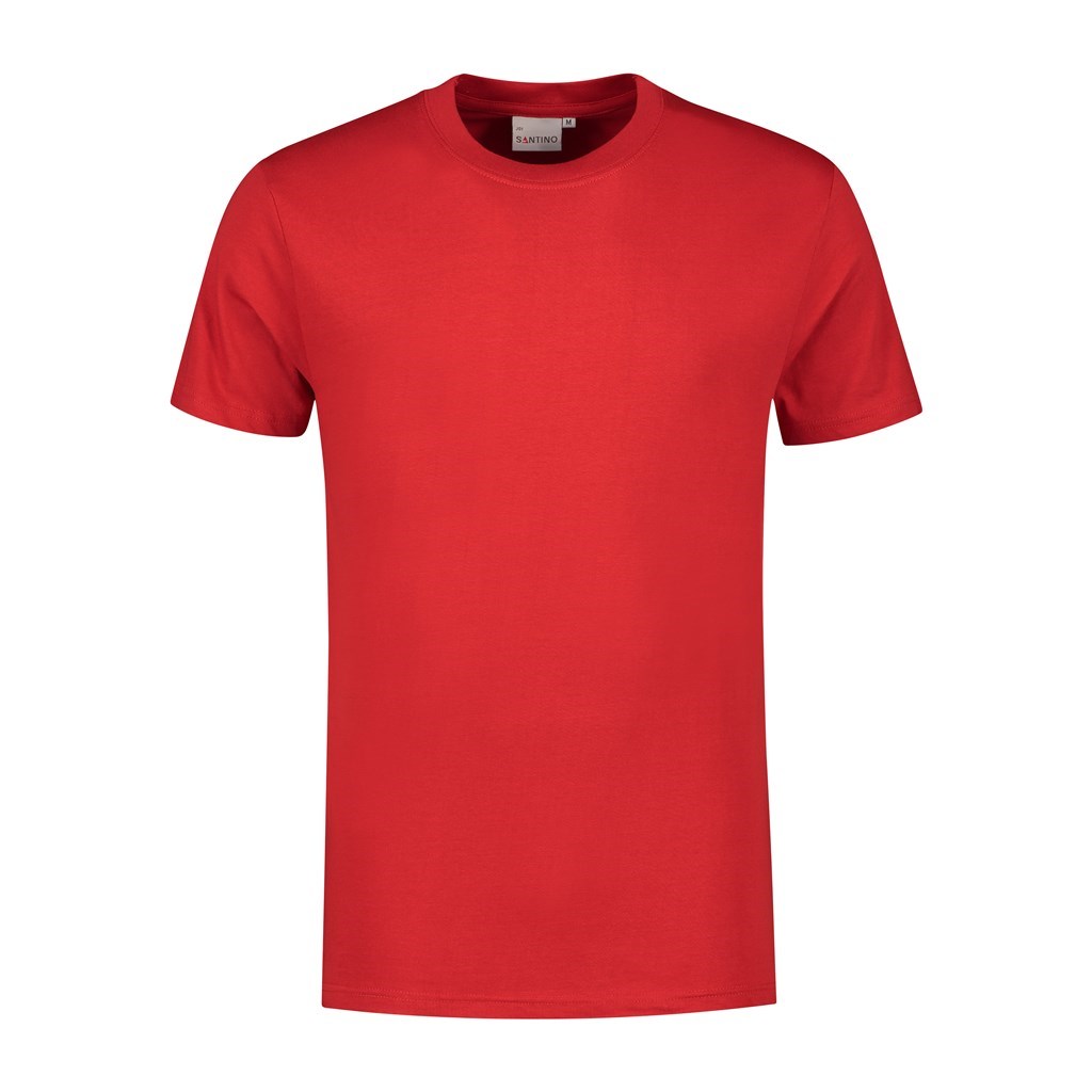 Joy M SANTINO Basic Line T-shirt Red mt.M (Unisex, Regular Fit)