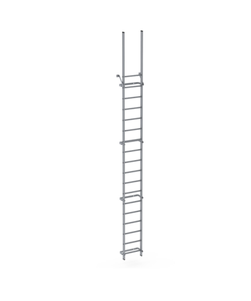 Everest gevelladder 11 sporten Altrex zonder kooi muurhoogte min 2.89 max 3.03mtr