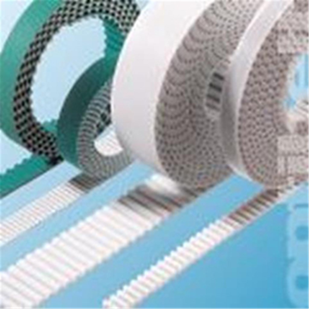 100ATL10-ST optibelt Alpha Linear eindige PU tandriem wit met staaldraad
