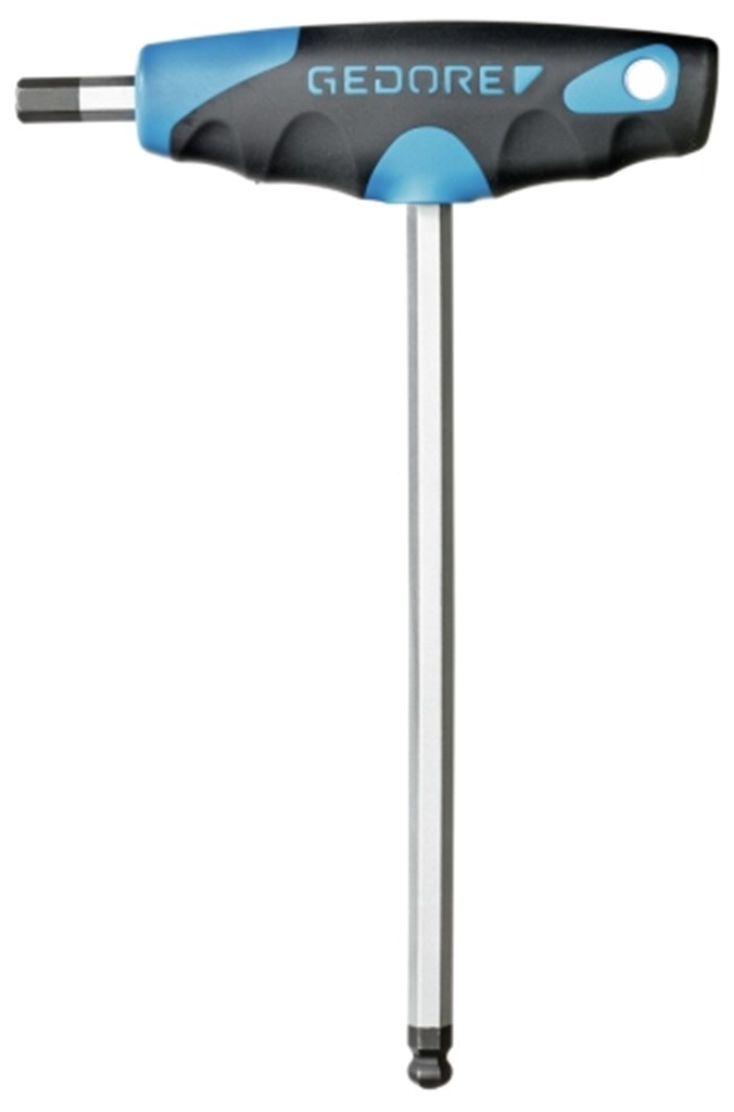 Haakse stiftsleutel met 2C T-greep 7mm DT 2142