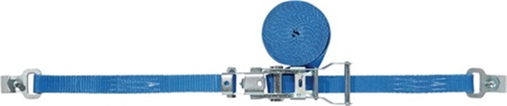 PROMAT Sjortakel DIN 12195-2 lengte 4 m breedte 25 mm met ratel + platte haak met vergrendelin LC U 1500 daN