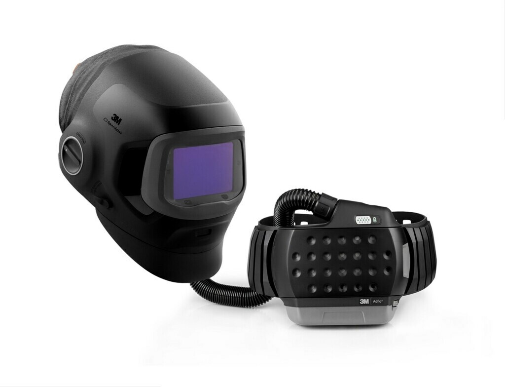 637730 3M Speedglas lashelm G5-03 Pro Air lasfilter G5-01/03VC variabele kleuren Afm. 109x73mm Stand 8-14 Adflo ademhaling en Tas