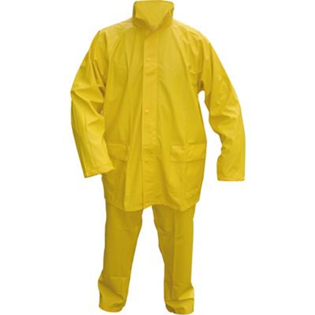 Oxxa Essential PU regenpak broek+jas geel, maat XL