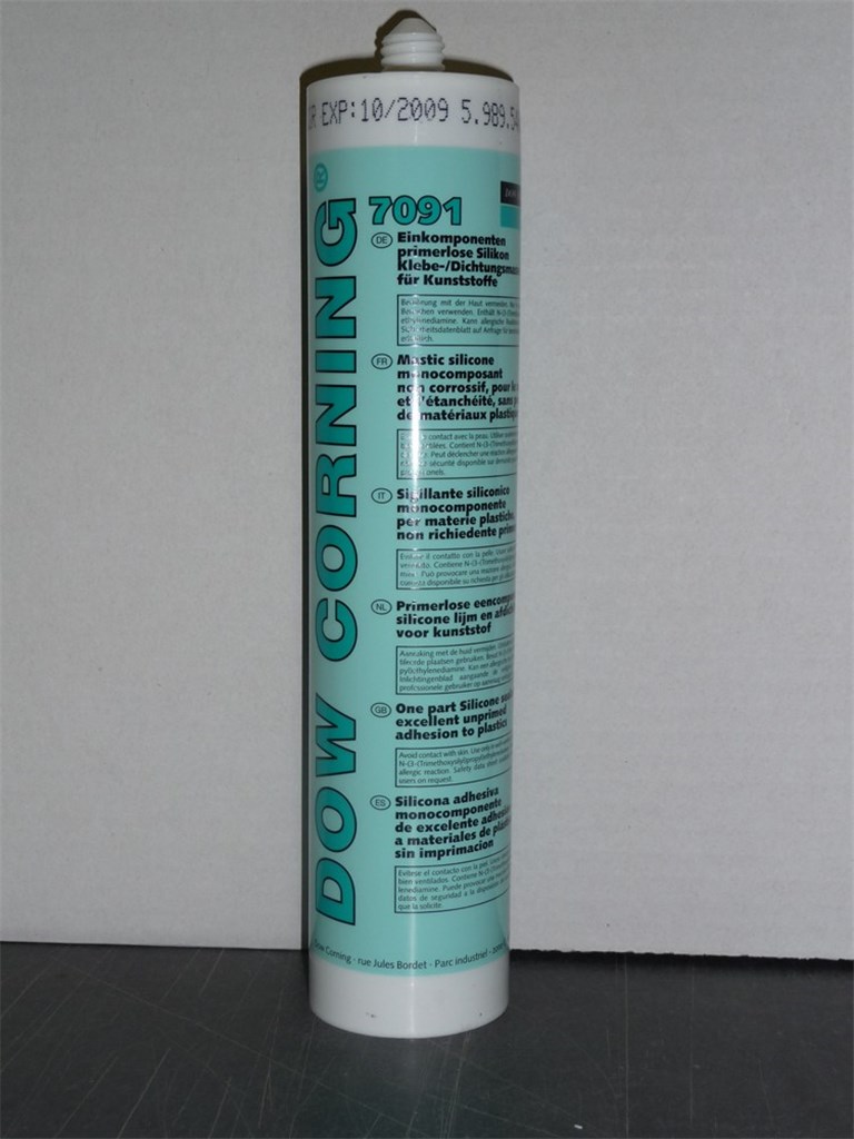 Dow 7091 Zwart Siliconenkit, Patroon 310 ml