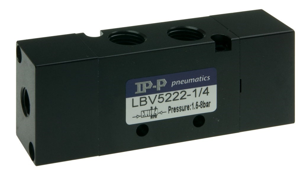 LBV5212-1/8 IP-P 5/2 Bistabiel Luchtbed.Vent. (1/8" Body)